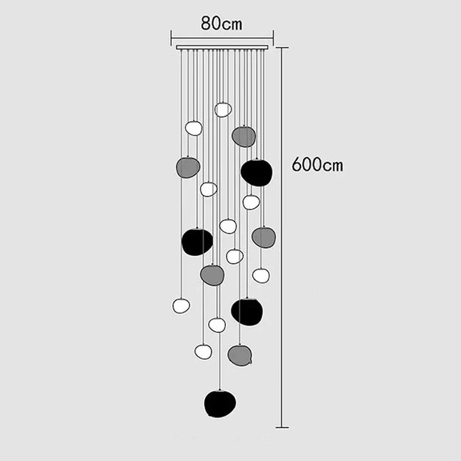 ChandelierDecor - Lava Pendant Staircase Chandelier Lighting