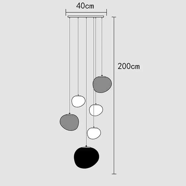 ChandelierDecor - Lava Pendant Staircase Chandelier Lighting