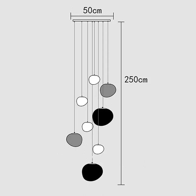 ChandelierDecor - Lava Pendant Staircase Chandelier Lighting