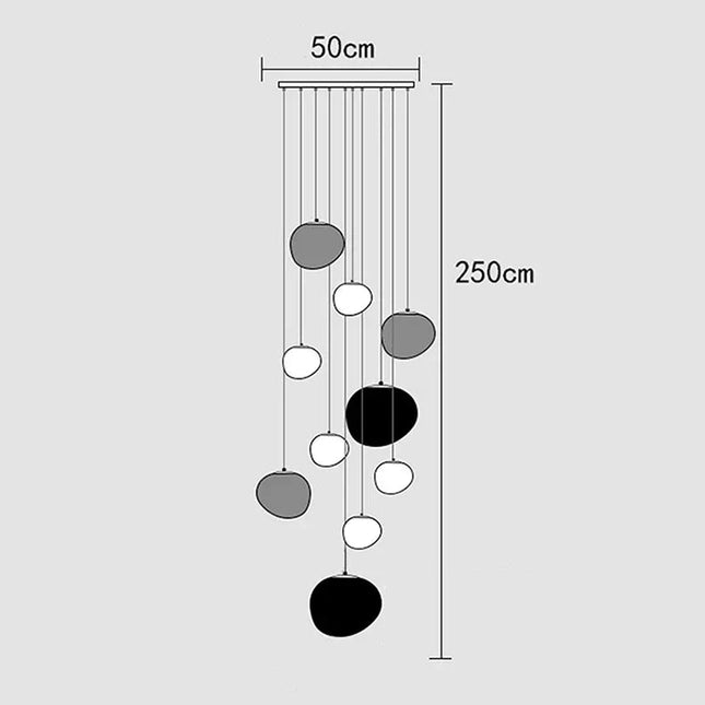ChandelierDecor - Lava Pendant Staircase Chandelier Lighting