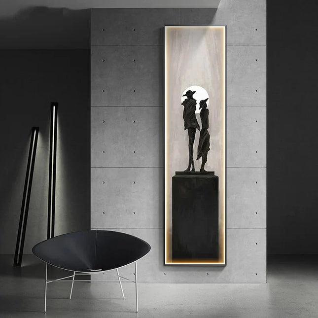 ChandelierDecor - LED Abstract Lady Art Wall Lamp for Home Decoration