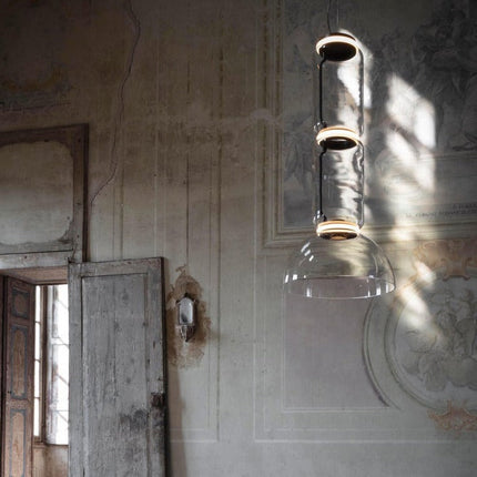 ChandelierDecor - LED Glass Chandelier Lighting for Living Room Stair Hall