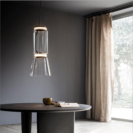 ChandelierDecor - LED Glass Chandelier Lighting for Living Room Stair Hall