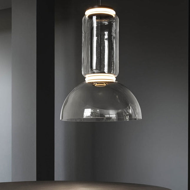 ChandelierDecor - LED Glass Chandelier Lighting for Living Room Stair Hall