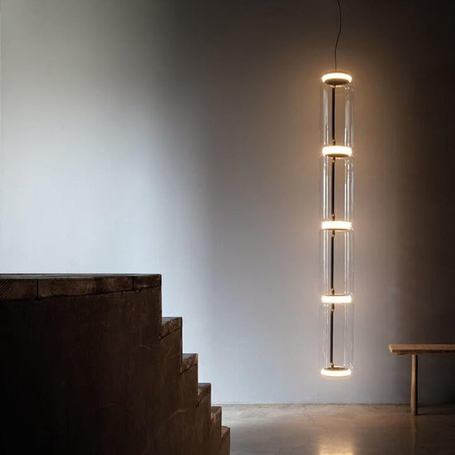ChandelierDecor - LED Glass Chandelier Lighting for Living Room Stair Hall