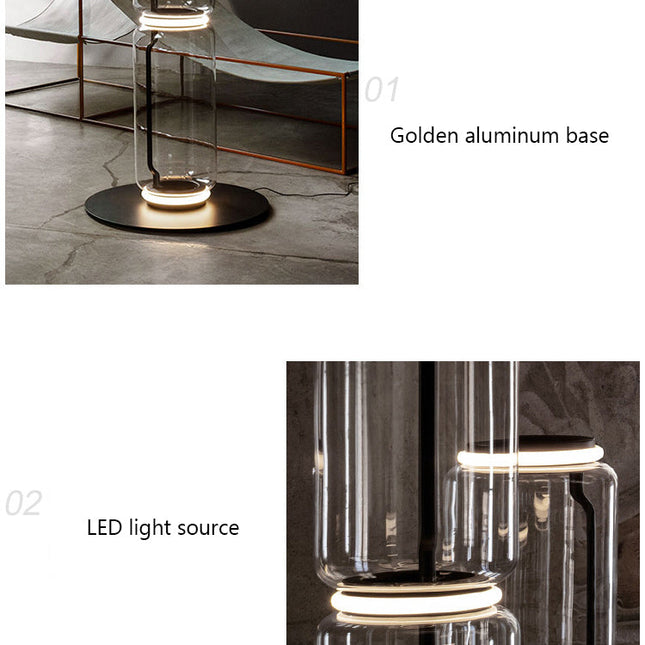 ChandelierDecor - LED Glass Floor Lamp Lighting for Living Room