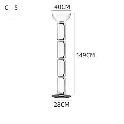 ChandelierDecor - LED Glass Floor Lamp Lighting for Living Room