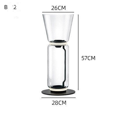 ChandelierDecor - LED Glass Floor Lamp Lighting for Living Room