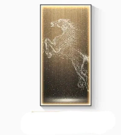 ChandelierDecor - LED Horse Painting - Italian Abstract Decoration
