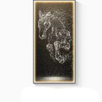 Modèle E / 50X100CM / Cadre noir
