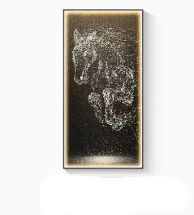 ChandelierDecor - LED Horse Painting - Italian Abstract Decoration