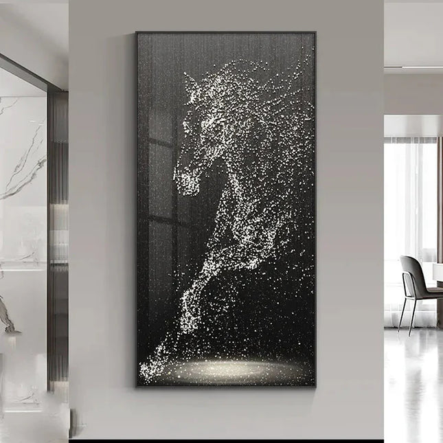 ChandelierDecor - LED Horse Painting - Italian Abstract Decoration