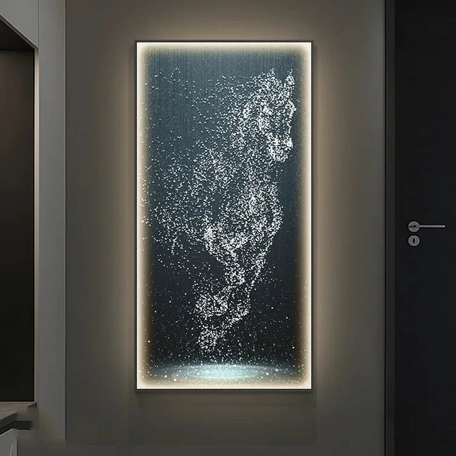 ChandelierDecor - LED Horse Painting - Italian Abstract Decoration