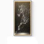 Modèle A / 50X100CM / Cadre noir