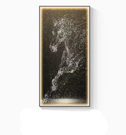 ChandelierDecor - LED Horse Painting - Italian Abstract Decoration