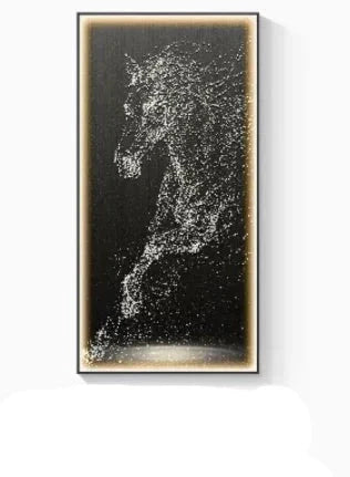 ChandelierDecor - LED Horse Painting - Italian Abstract Decoration