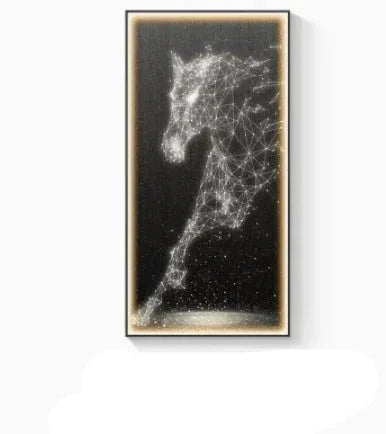 ChandelierDecor - LED Horse Painting - Italian Abstract Decoration