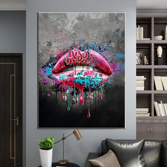 ChandelierDecor - Lips Canvas Wall Art