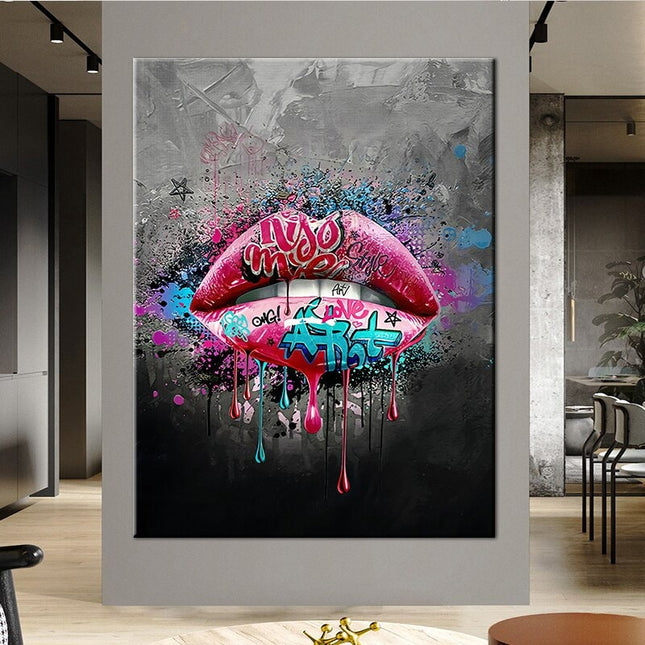 ChandelierDecor - Lips Canvas Wall Art