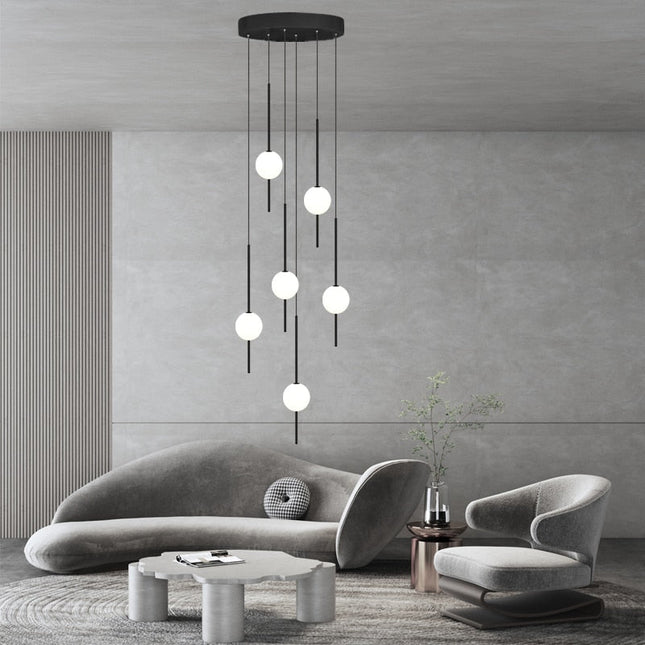 ChandelierDecor - Long Line Glass Ball Chandelier - Lighting Solution.