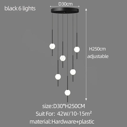 ChandelierDecor - Long Line Glass Ball Chandelier - Lighting Solution.