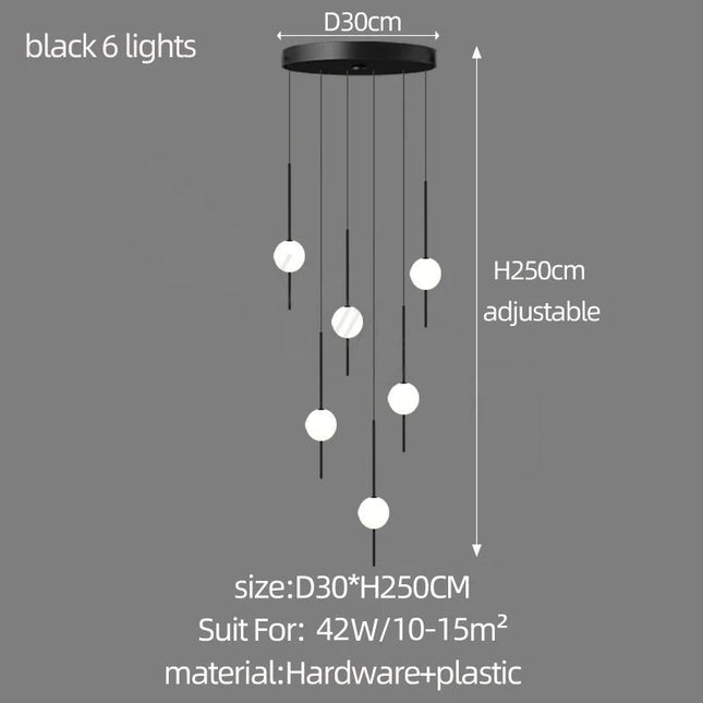 ChandelierDecor - Long Line Glass Ball Chandelier - Lighting Solution.