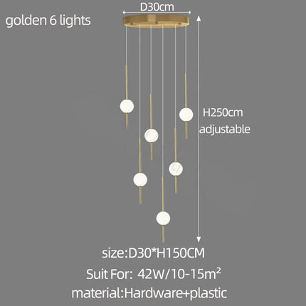 ChandelierDecor - Long Line Glass Ball Chandelier - Lighting Solution.