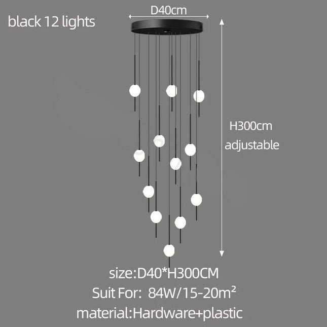 ChandelierDecor - Long Line Glass Ball Chandelier - Lighting Solution.