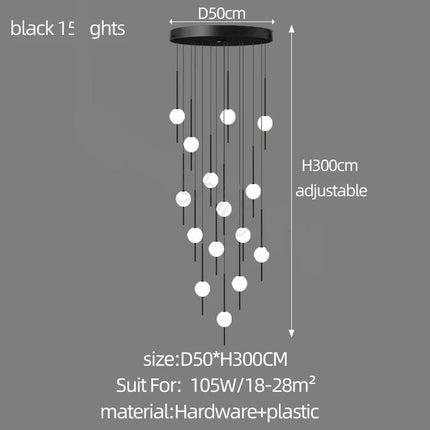 ChandelierDecor - Long Line Glass Ball Chandelier - Lighting Solution.