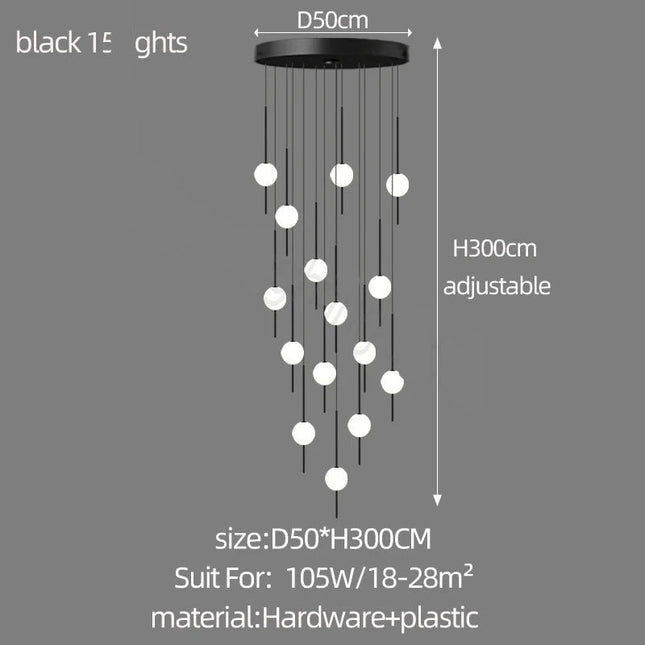 ChandelierDecor - Long Line Glass Ball Chandelier - Lighting Solution.