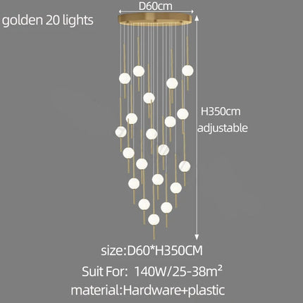 ChandelierDecor - Long Line Glass Ball Chandelier - Lighting Solution.