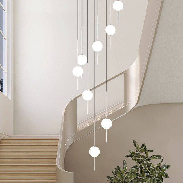 ChandelierDecor - Long Line Glass Ball Chandelier - Lighting Solution.