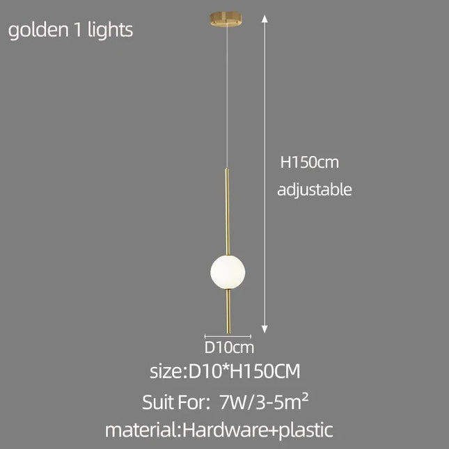 ChandelierDecor - Long Line Glass Ball Chandelier - Lighting Solution.