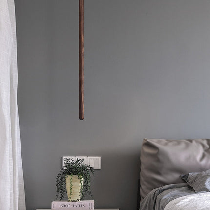 ChandelierDecor - Long Strip Hanging Light - Walnut Pendant Light