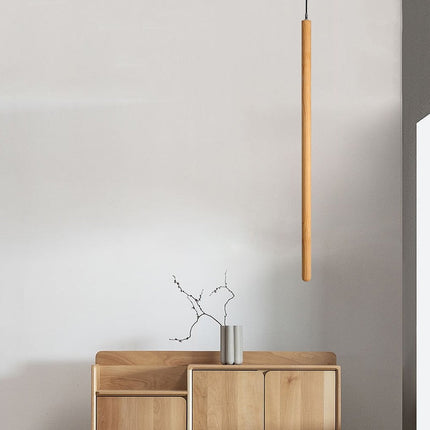 ChandelierDecor - Long Strip Hanging Light - Walnut Pendant Light