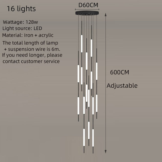 ChandelierDecor - Long Tubes Chandelier – Illuminate Your Space with Style