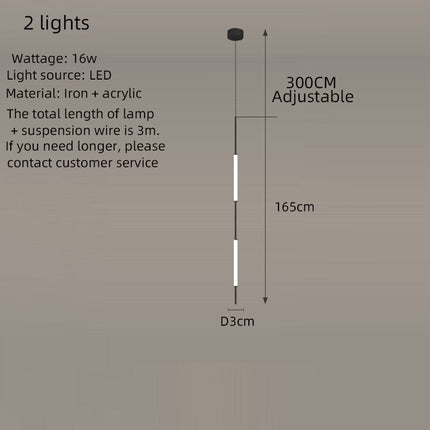 ChandelierDecor - Long Tubes Chandelier – Illuminate Your Space with Style