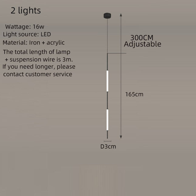 ChandelierDecor - Long Tubes Chandelier – Illuminate Your Space with Style