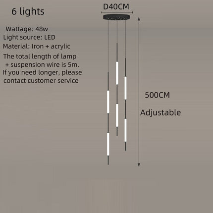 ChandelierDecor - Long Tubes Chandelier – Illuminate Your Space with Style