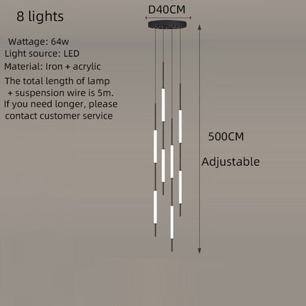ChandelierDecor - Long Tubes Chandelier – Illuminate Your Space with Style