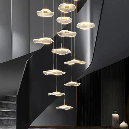 ChandelierDecor - Lotus Leaf Chandelier: Elegant Lighting for Your Space