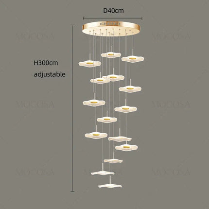 ChandelierDecor - Lotus Leaf Chandelier: Elegant Lighting for Your Space