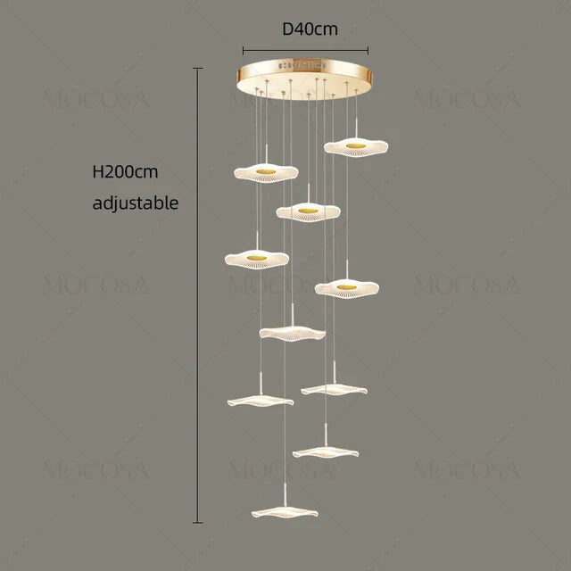 ChandelierDecor - Lotus Leaf Chandelier: Elegant Lighting for Your Space
