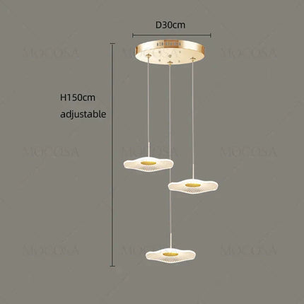 ChandelierDecor - Lotus Leaf Chandelier: Elegant Lighting for Your Space