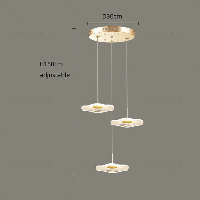 ChandelierDecor - Lotus Leaf Chandelier: Elegant Lighting for Your Space