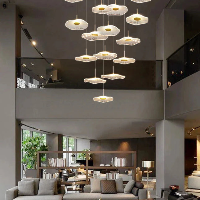 ChandelierDecor - Lotus Leaf Chandelier: Elegant Lighting for Your Space