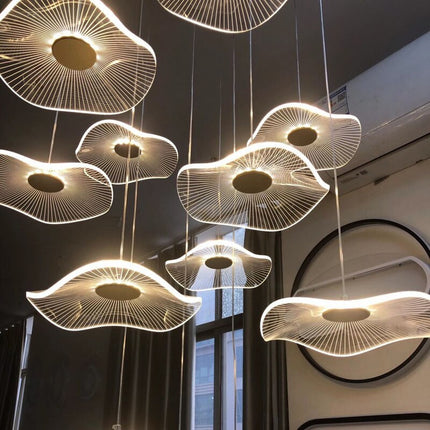 ChandelierDecor - Lotus Leaf Chandelier: Elegant Lighting for Your Space