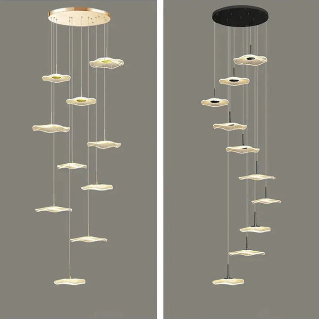 ChandelierDecor - Lotus Leaf Chandelier: Elegant Lighting for Your Space