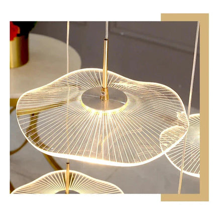 ChandelierDecor - Lotus Leaf Chandelier: Elegant Lighting for Your Space