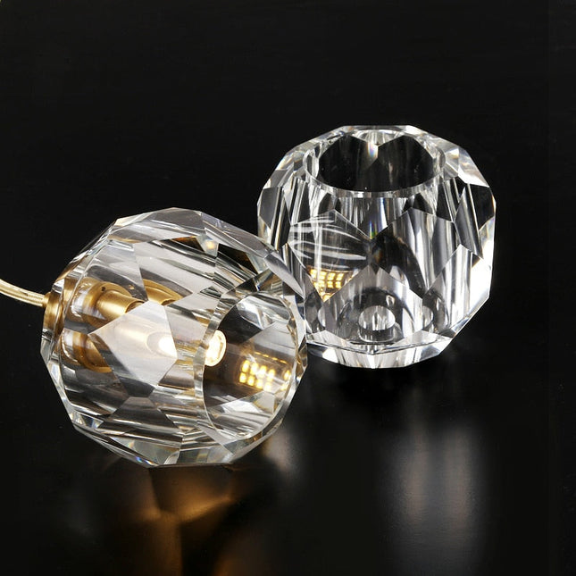 ChandelierDecor - Luxury Crystal Stair Chandelier - Football Shape